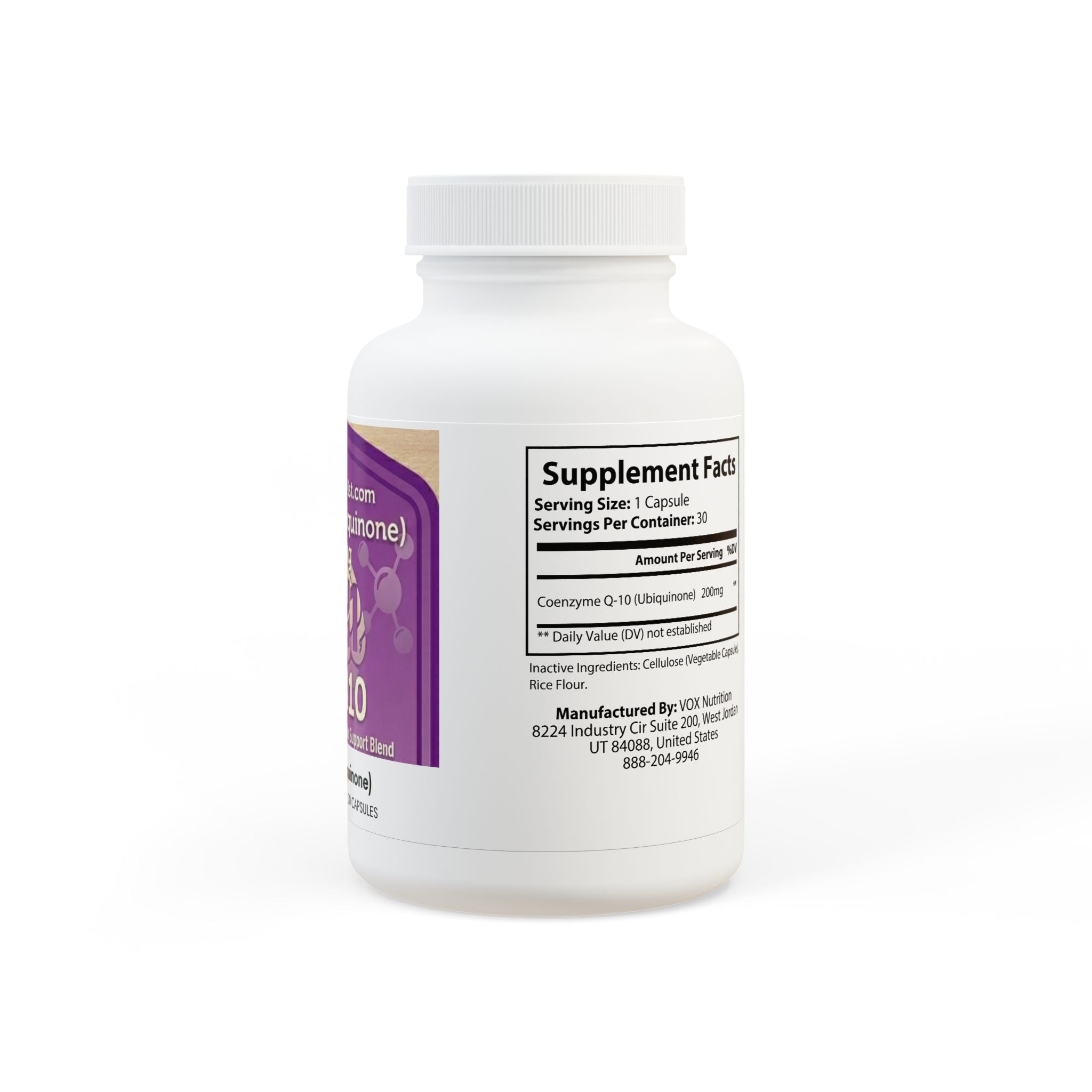 CoQ10 (Ubiquinone) Supplement (30 Capsules)