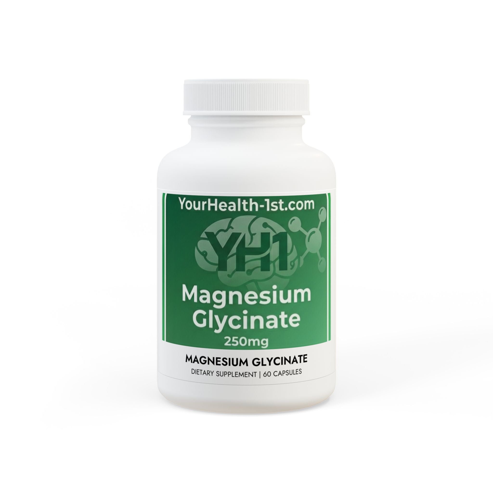 Magnesium Glycinate Supplement (60 Capsules)
