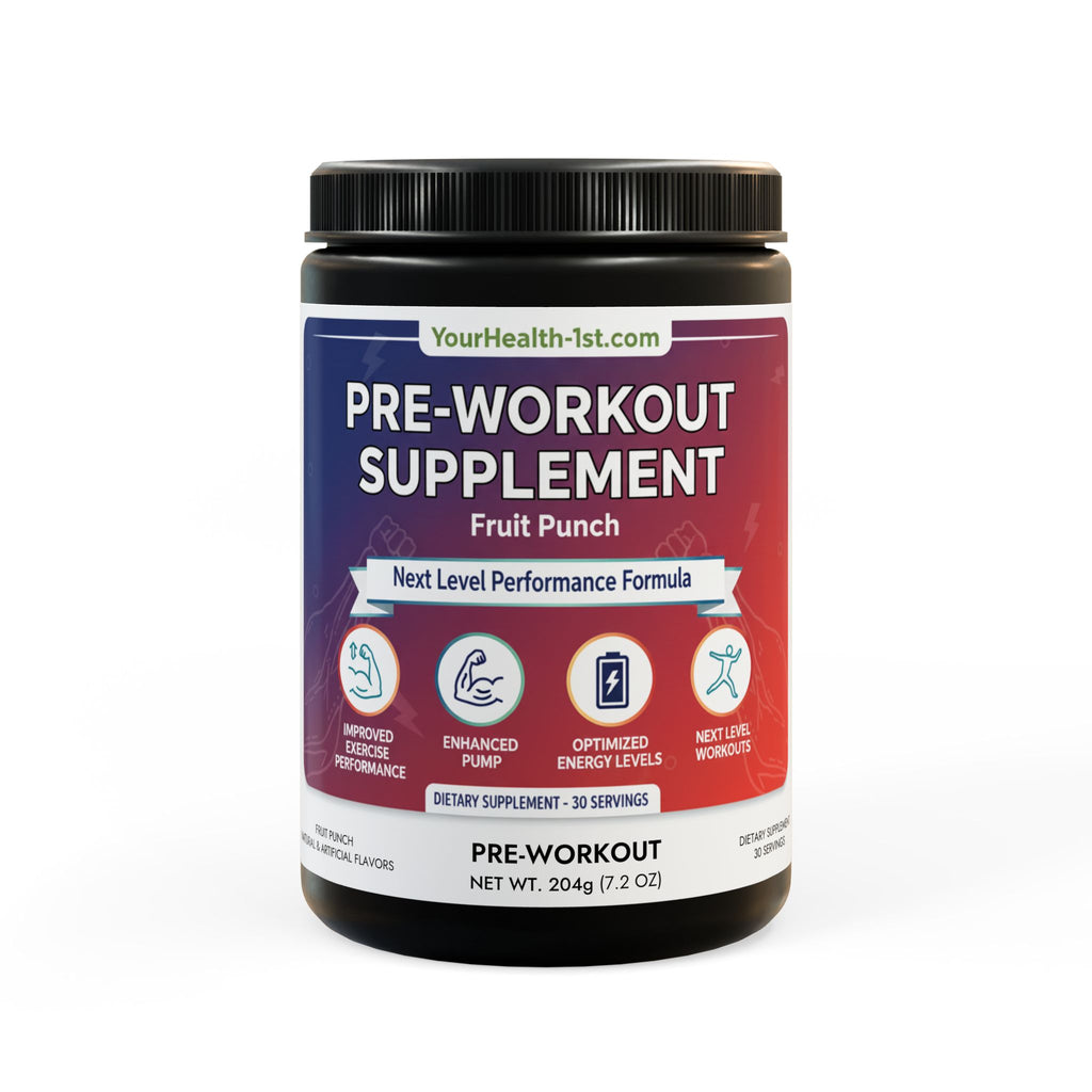 Pre-Workout Supplement, Fruit Punch (204g, 7.1oz)