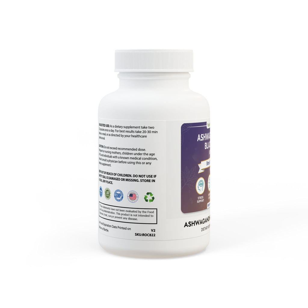 Ashwagandha and Black Pepper Supplement (60 capsules)
