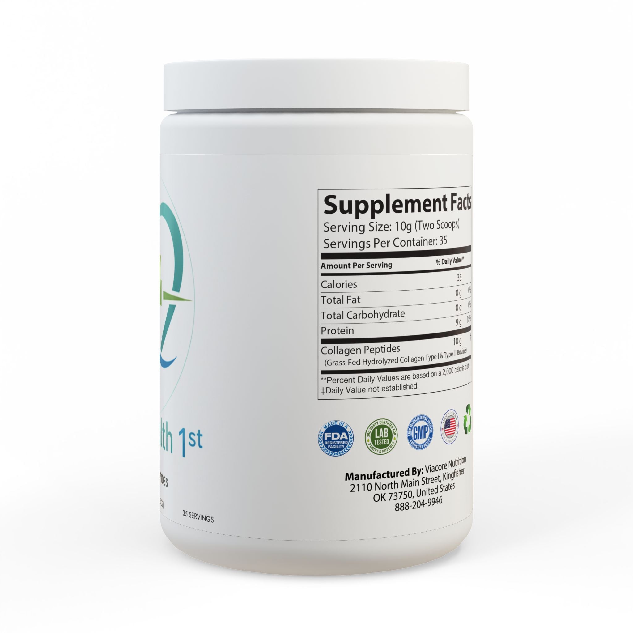 Collagen Peptides Type I & III Supplement (350g, 12.3oz)