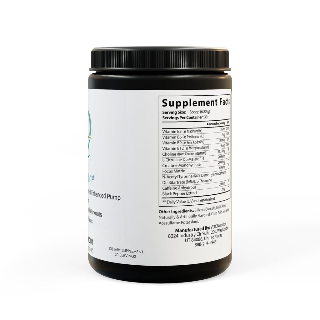 Pre-Workout Supplement, Fruit Punch (204g, 7.1oz)