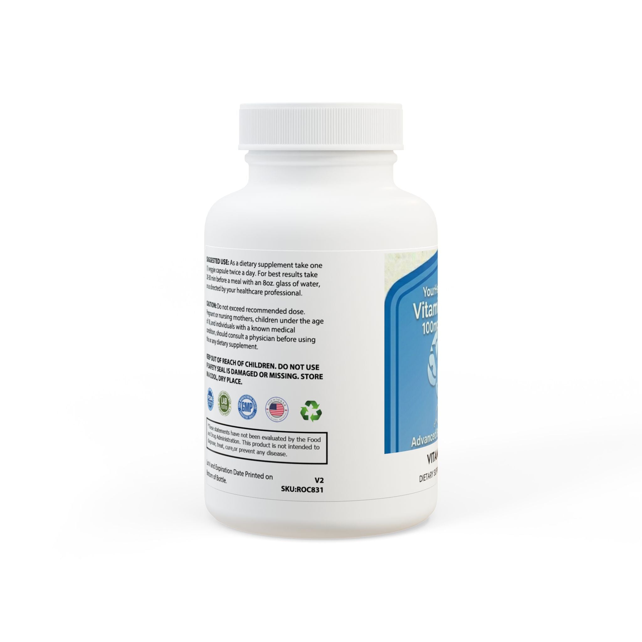 Vitamin K2 + D3 Supplement (60 Capsules)