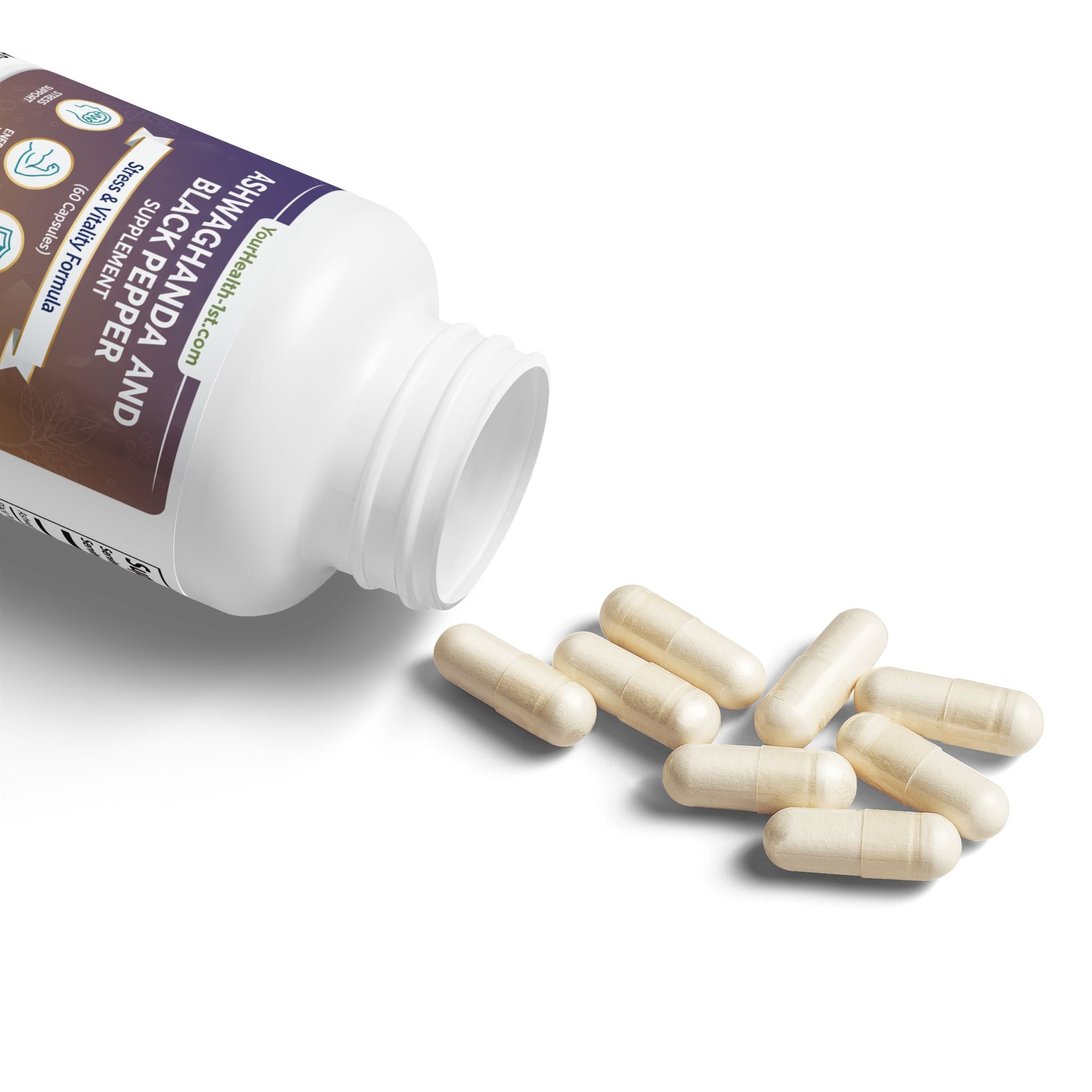 Ashwagandha and Black Pepper Supplement (60 capsules)