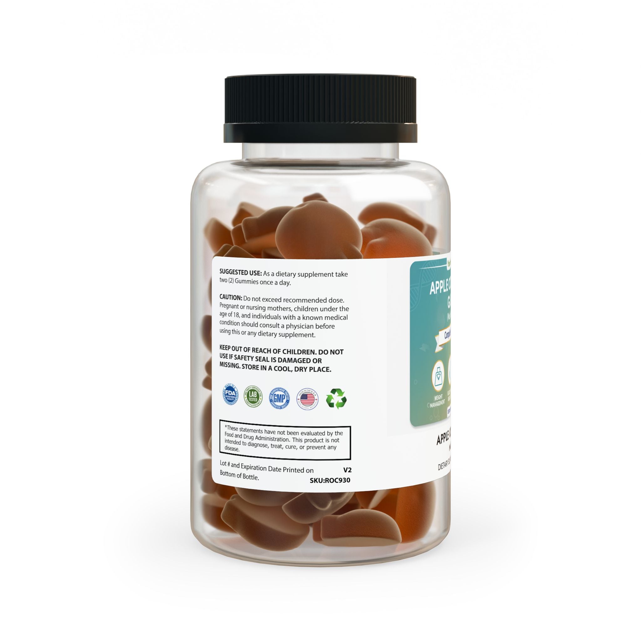 Apple Cider Vinegar Gummies (60 Gummies)